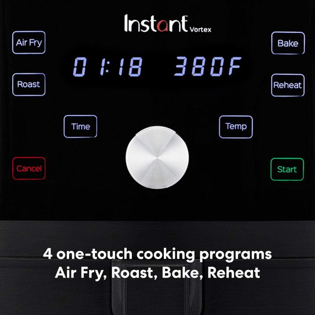 instant vortex air fryer interface