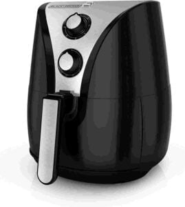 BLACK+DECKER Stainless steel small Air fryer for small kitchen