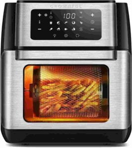 Crownful Air Fryer With Rotating Basket