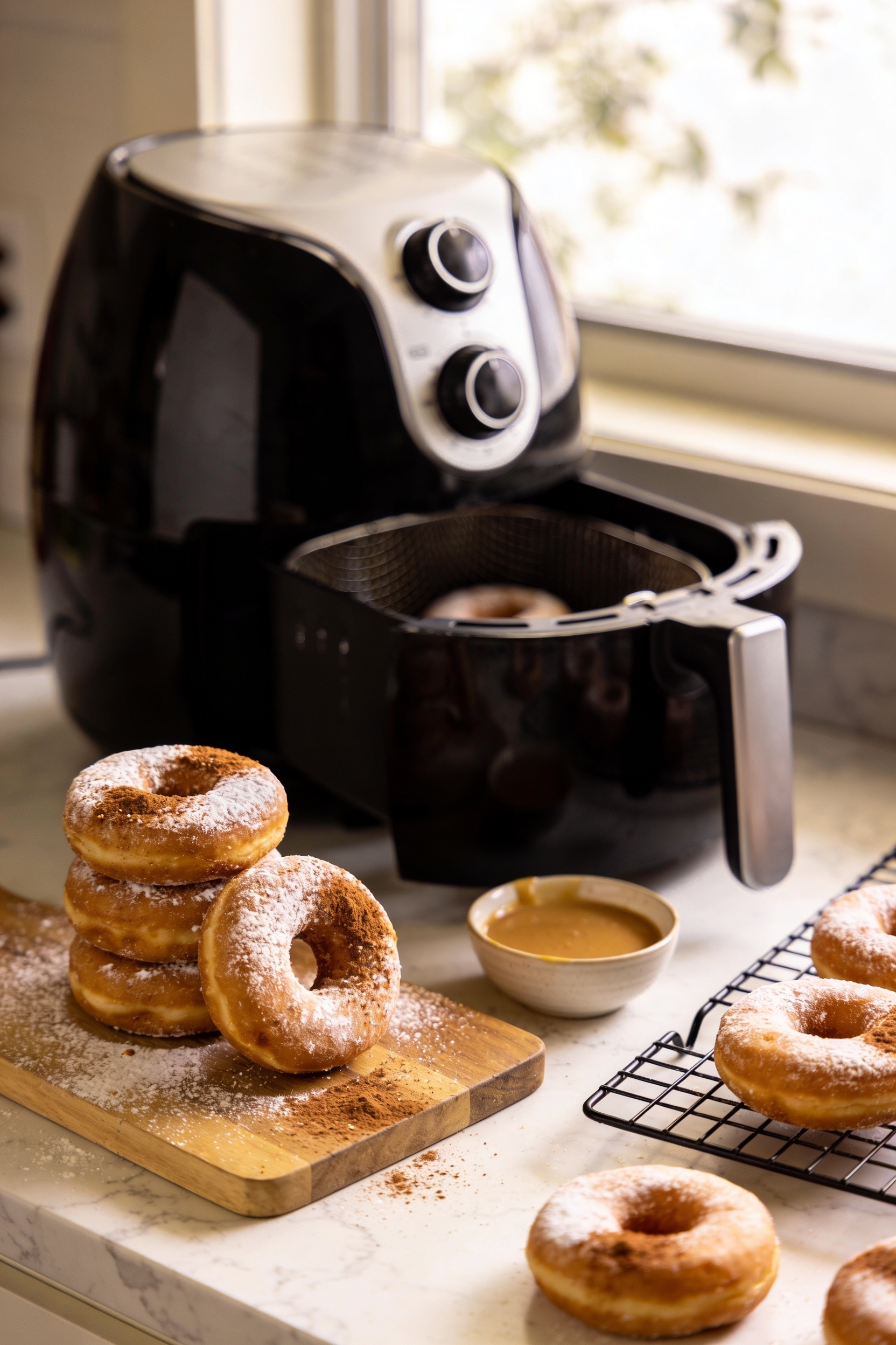 air fried homemade donut recipe