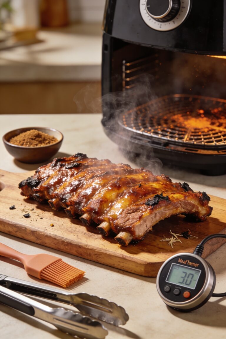air fried ribs time tips