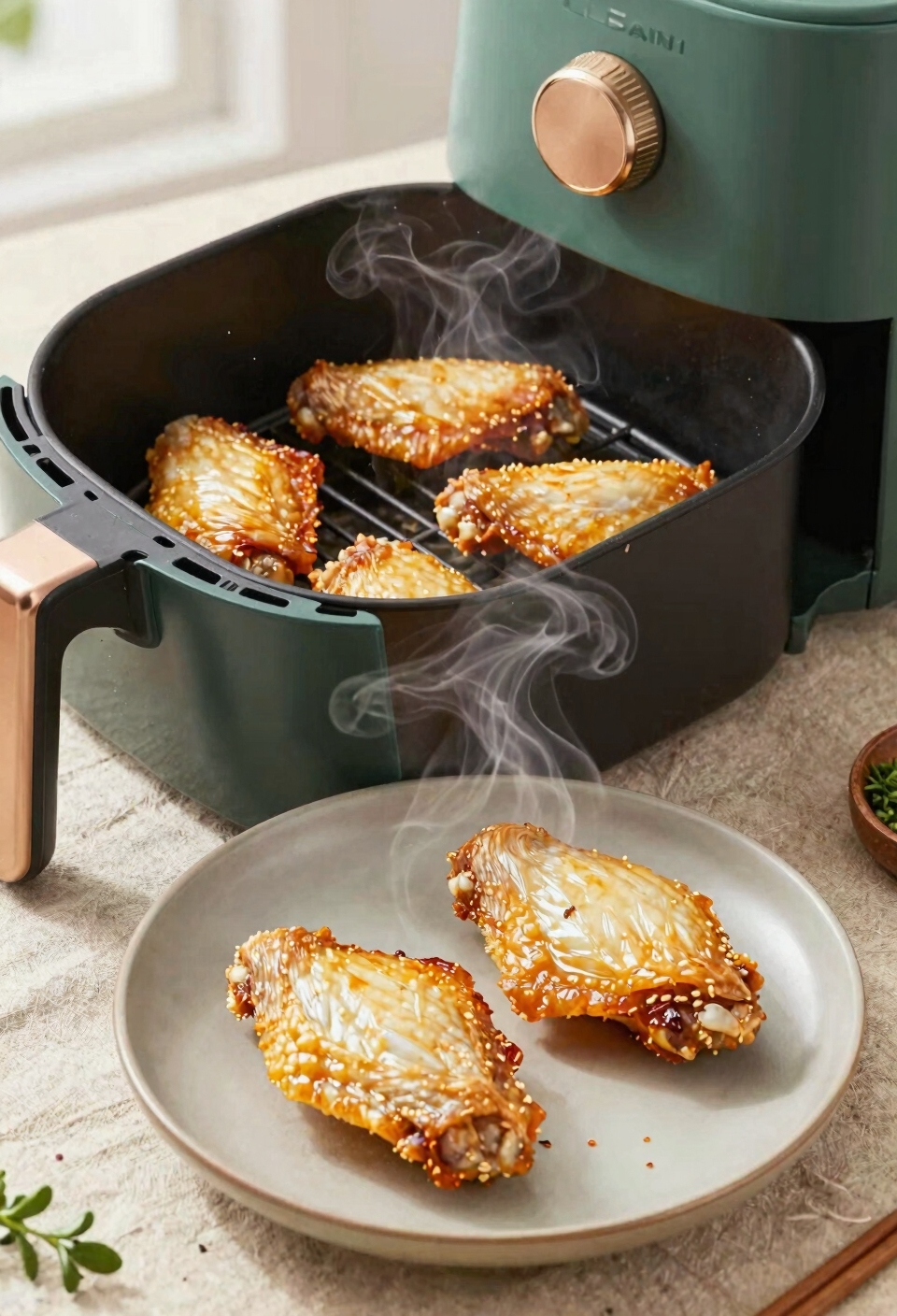 air fryer crisp microwave steamed