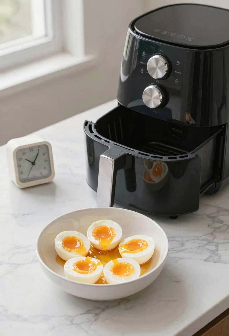 air fryer egg timing