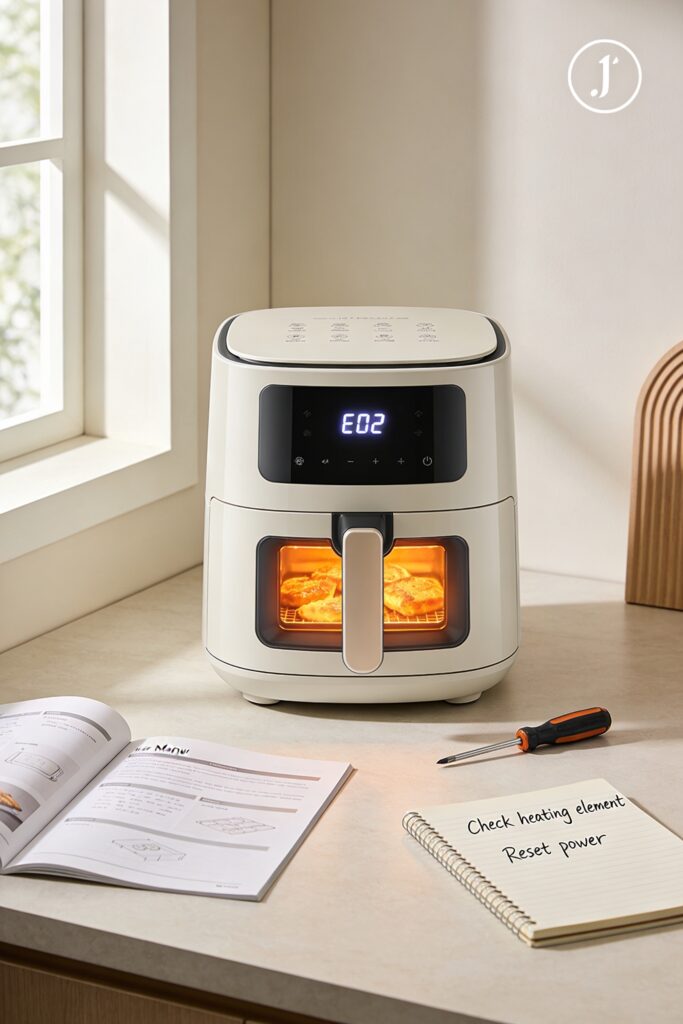 air fryer error meanings