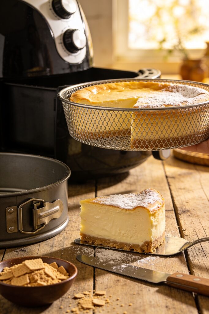 air fryer mini cheesecake recipe