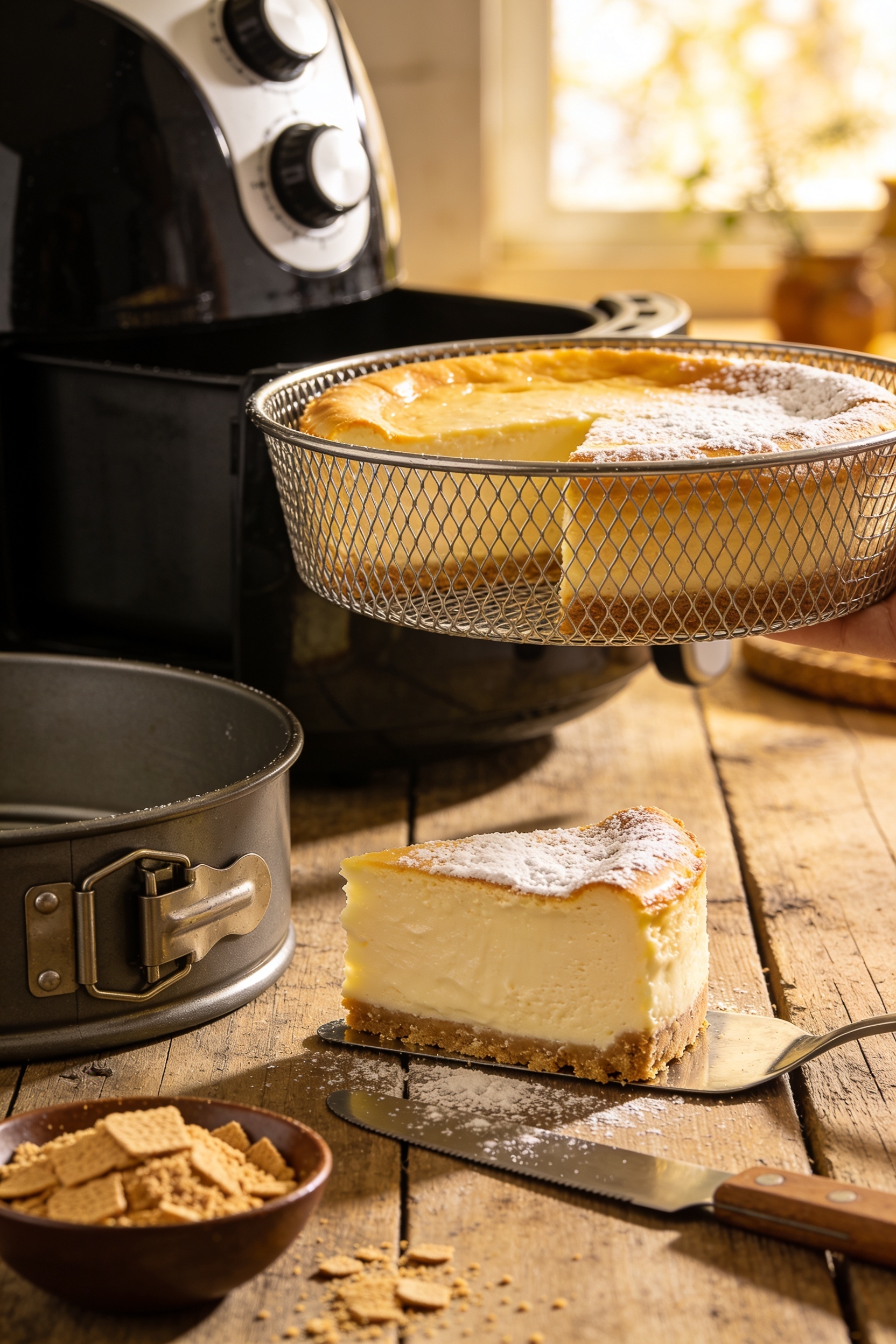 air fryer mini cheesecake recipe