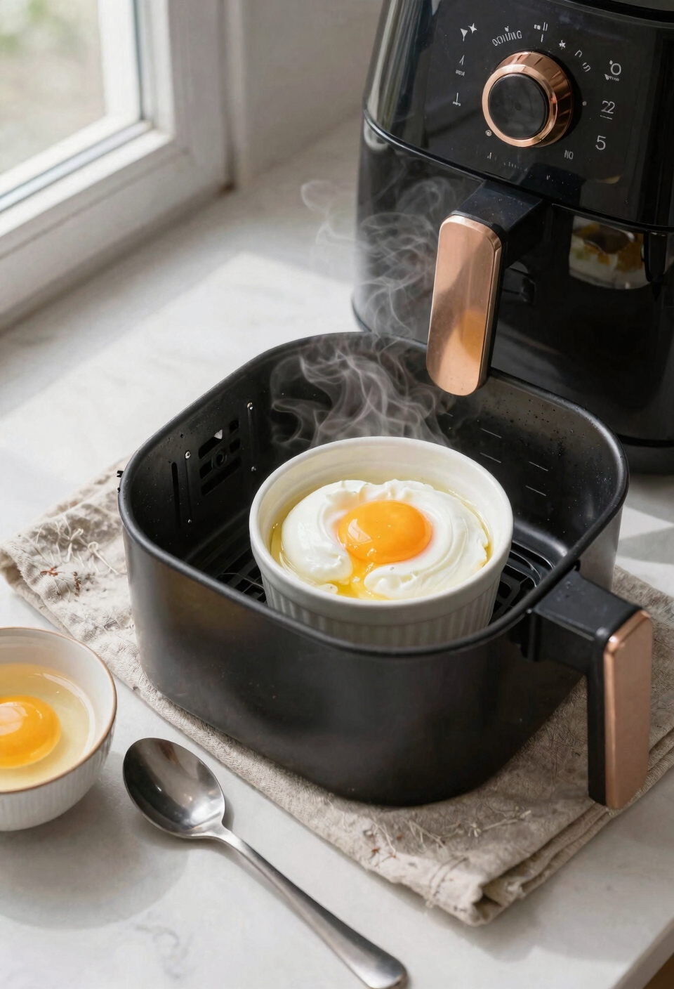 air fryer ramekin water poaching