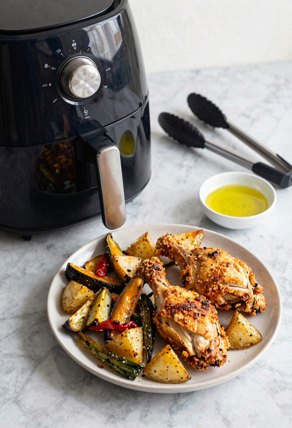 air fryer single layer crisping