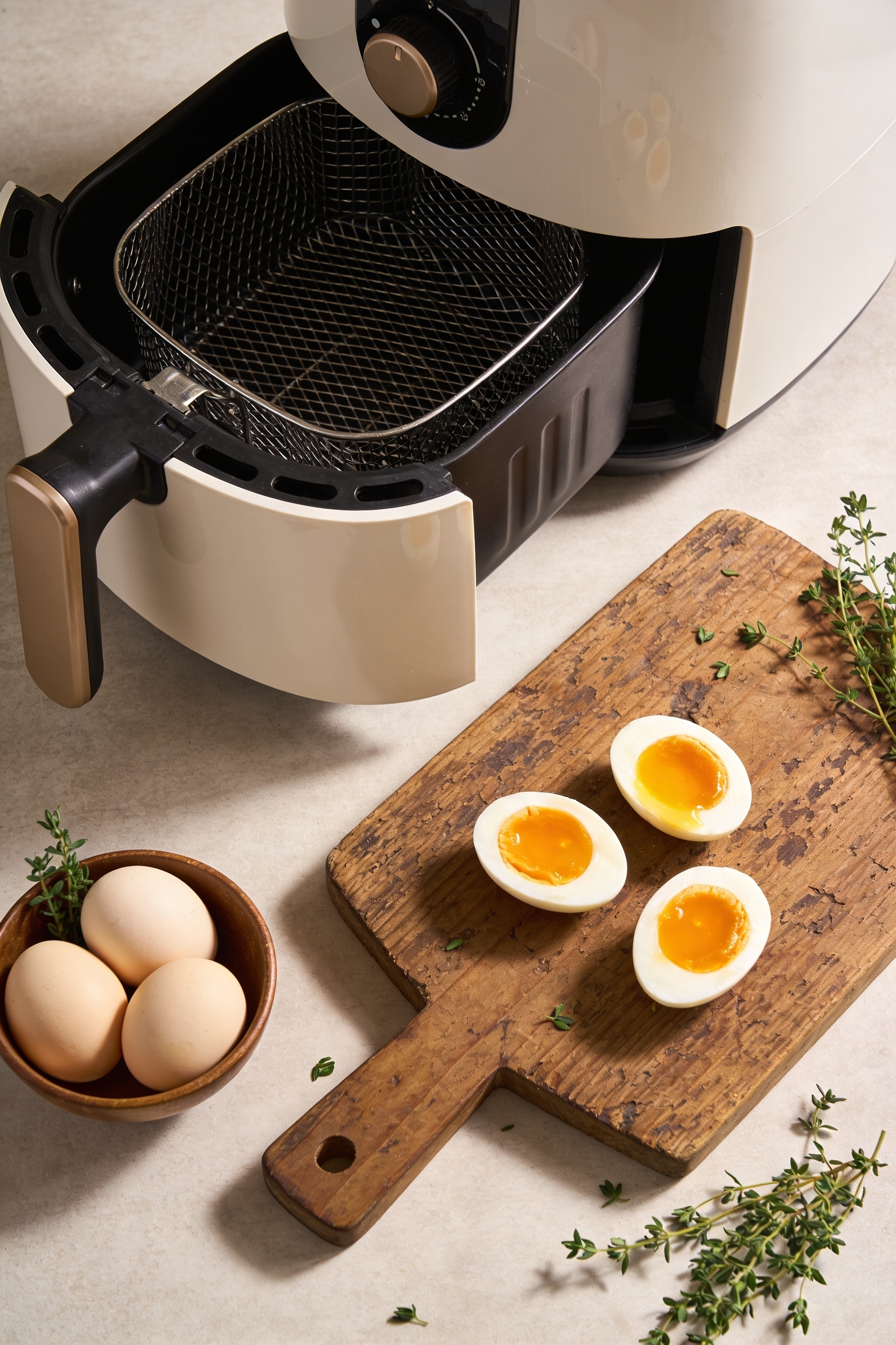 air fryer soft boiled eggs