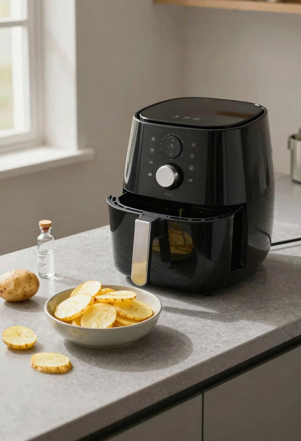 air frying greatly reduces acrylamide