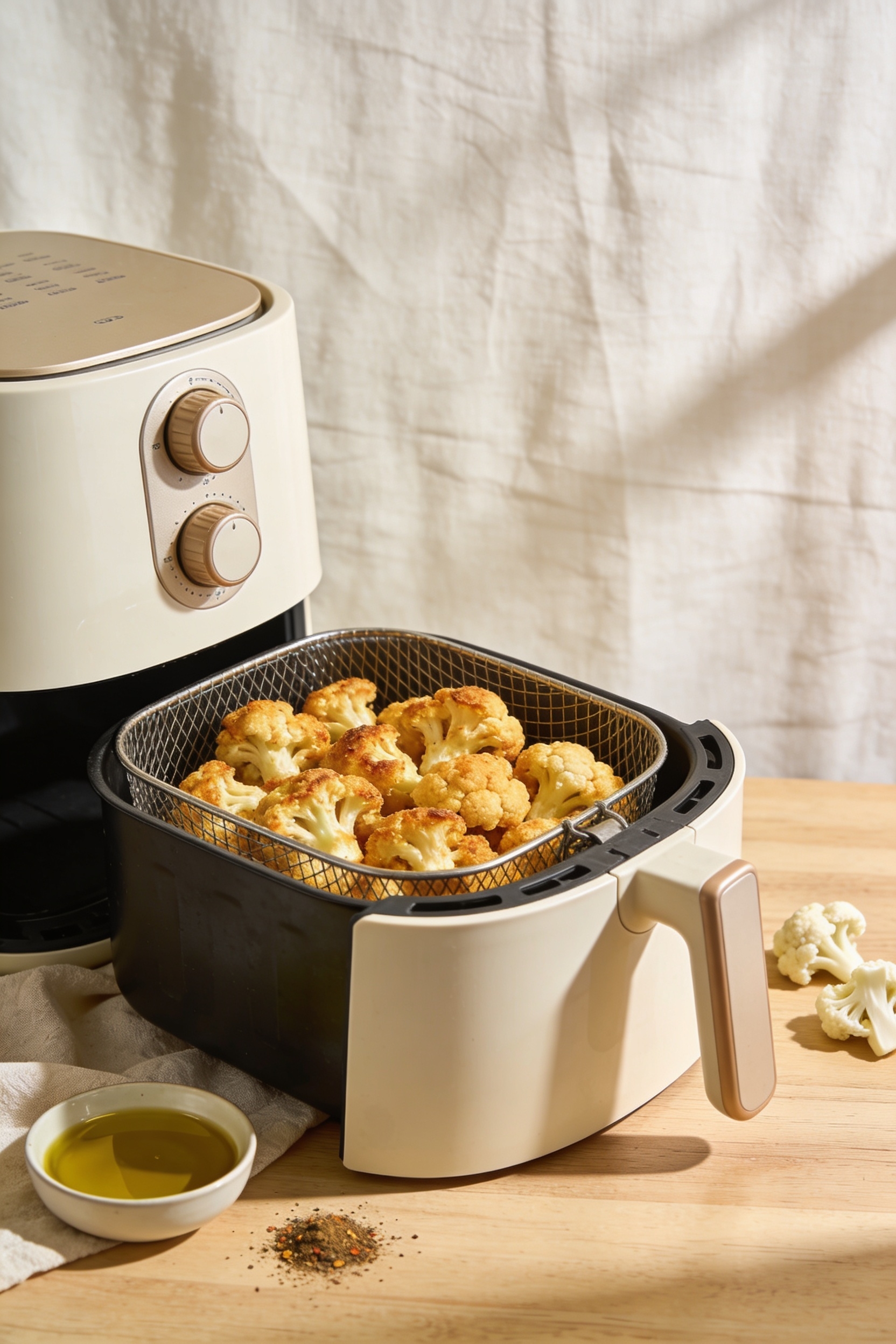 crispy air fried cauliflower recipe