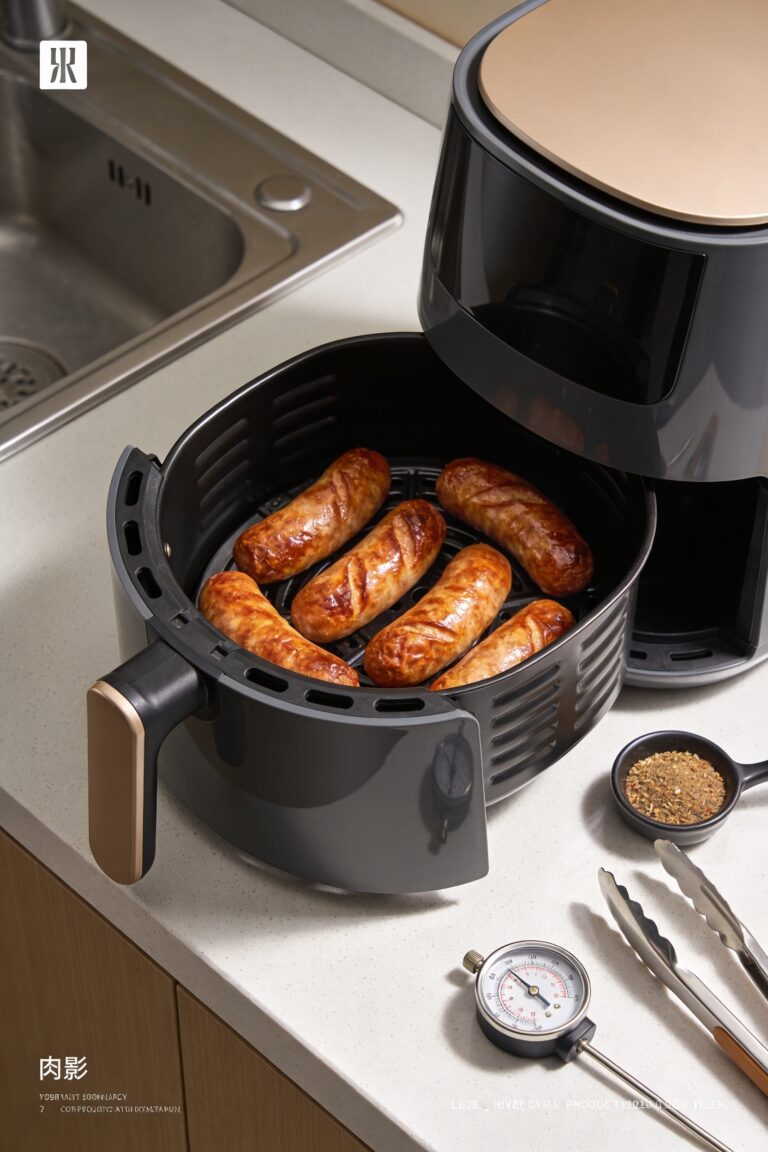 crispy air fried sausages