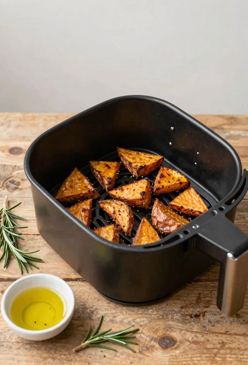 crispy air fried sweet potatoes
