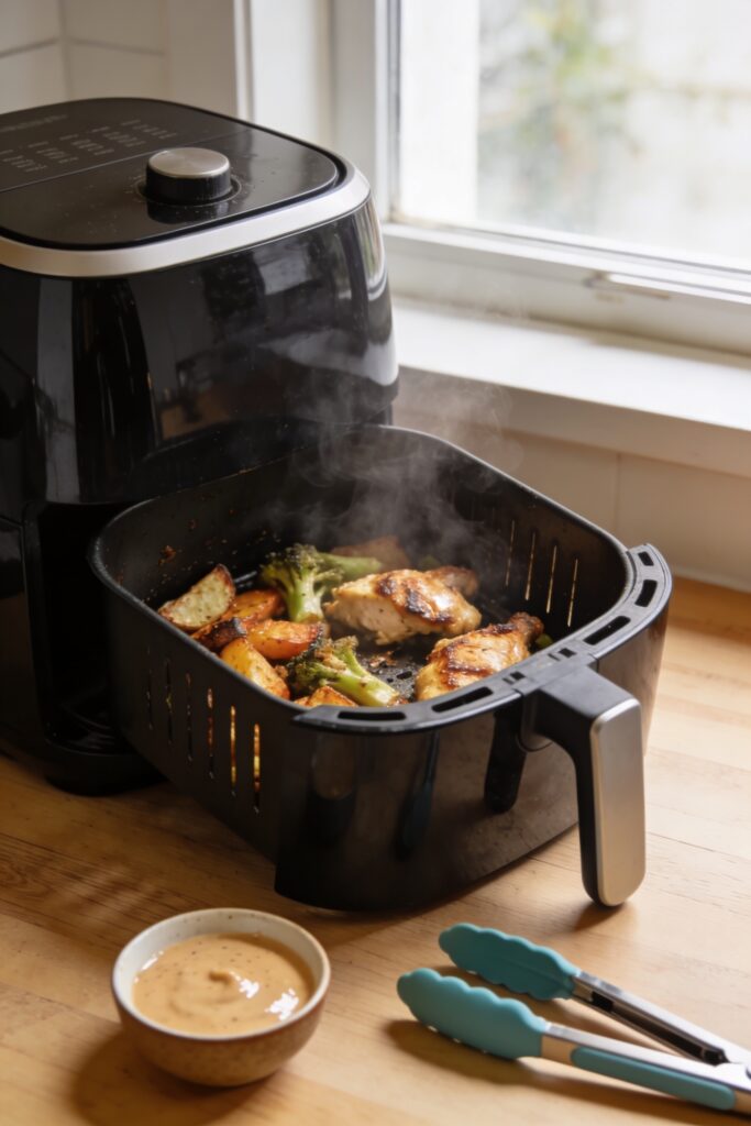 crispy fast evenly reheated leftovers