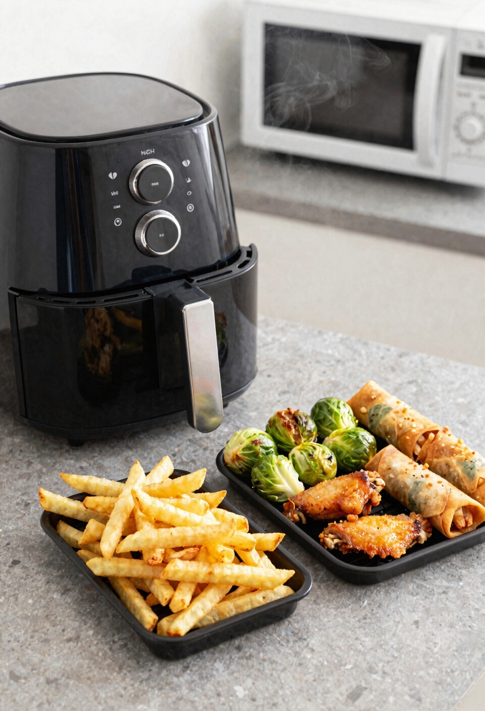 crispy high heat air fried foods