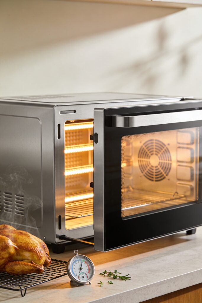 hot air circulation speeds cooking