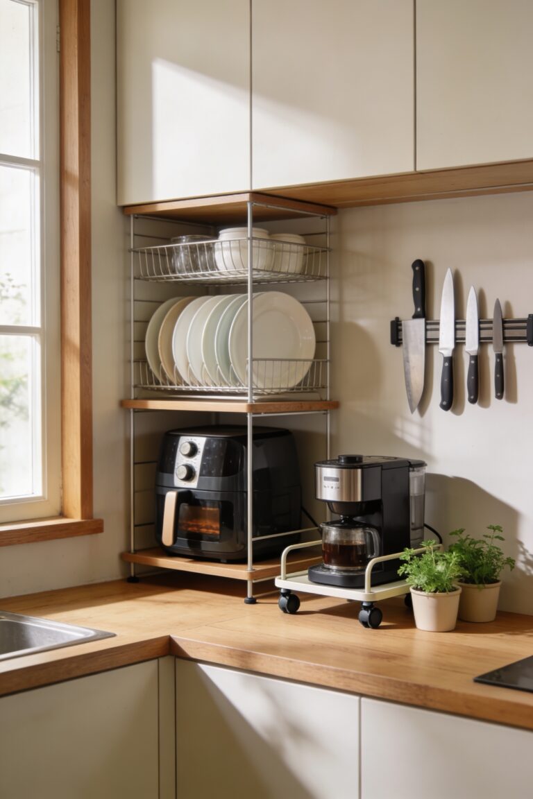 maximize countertop space with appliances