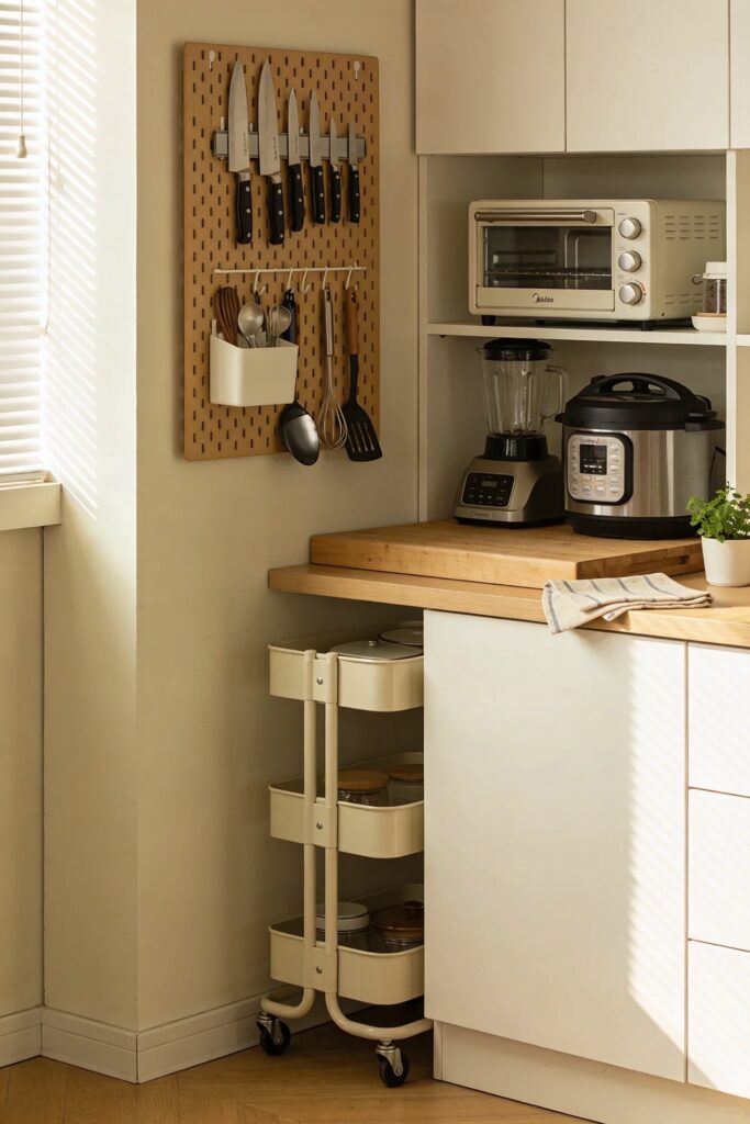 maximize small kitchen storage