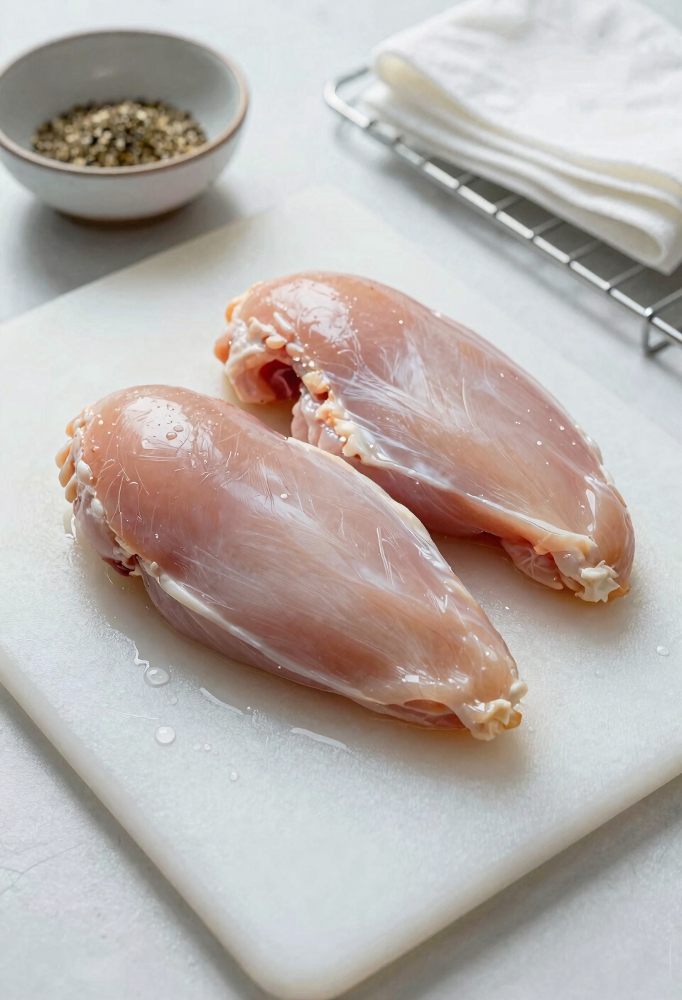 pat food dry for crispness