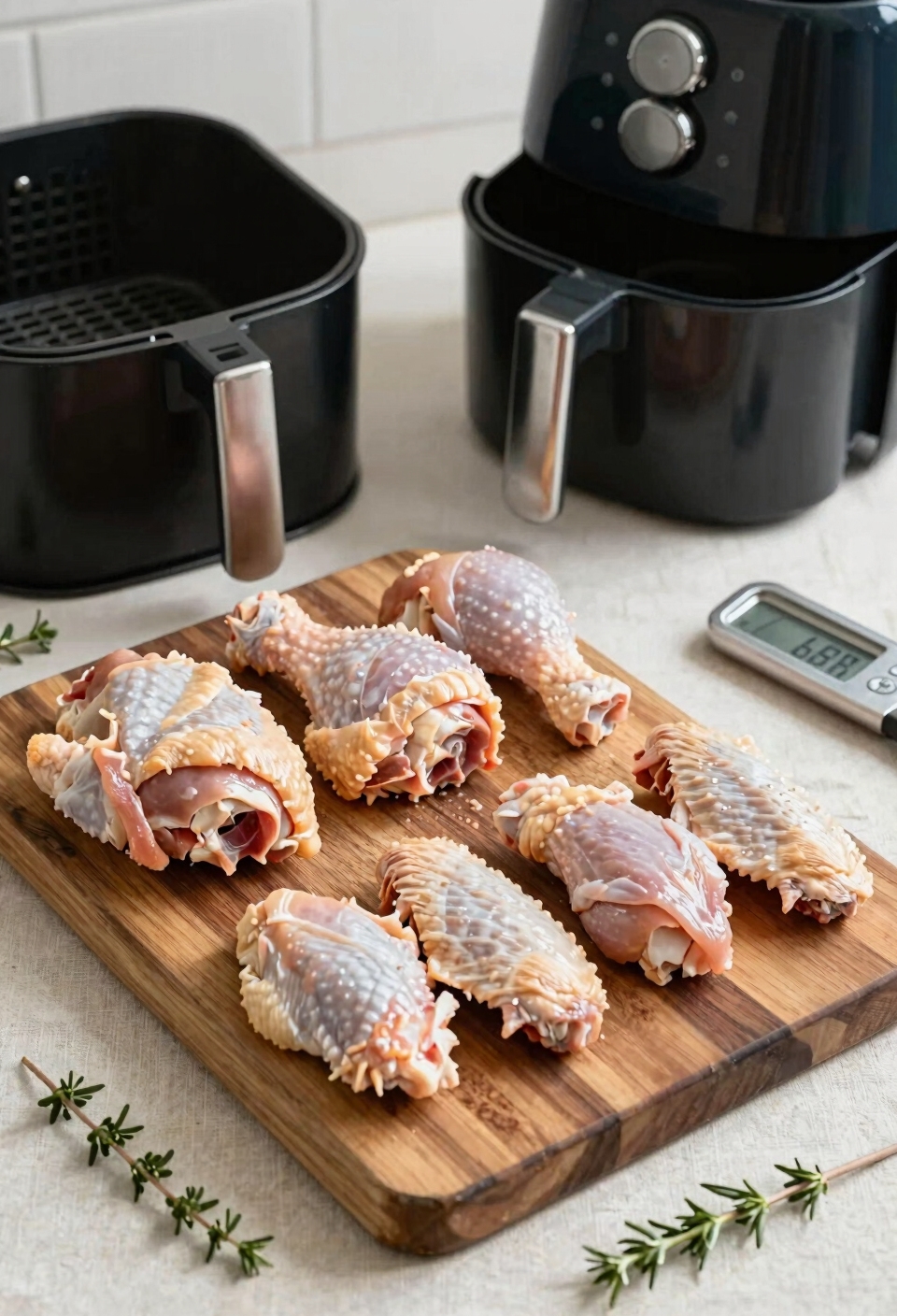 poultry air fryer timing guidance