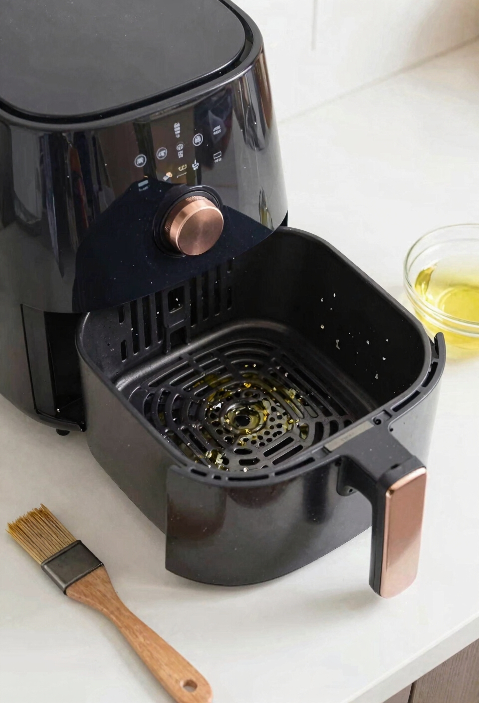 preheat oil ensure airflow