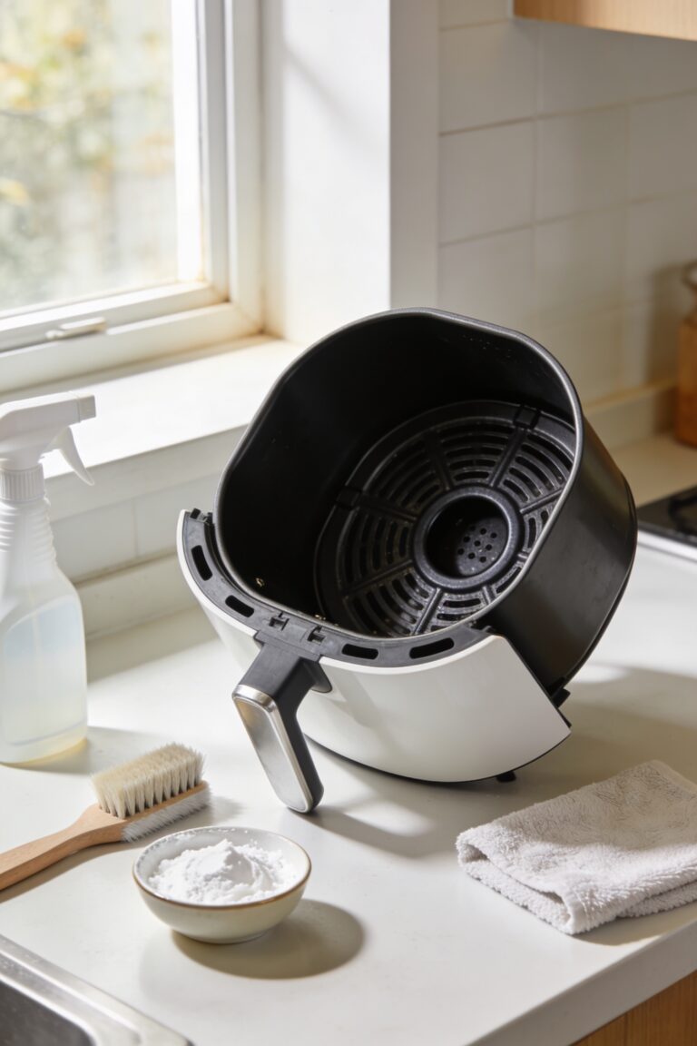 safely clean air fryer heating element