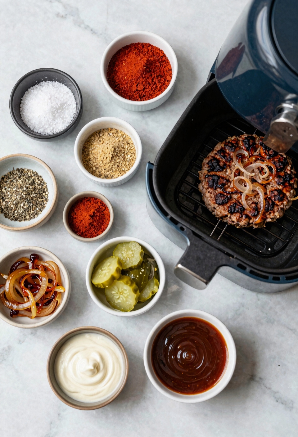seasoned sauced topped perfection