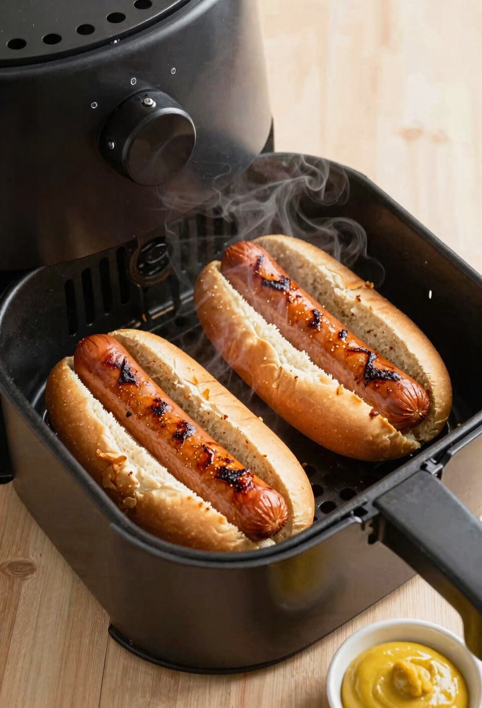 serve hot dogs immediately warm