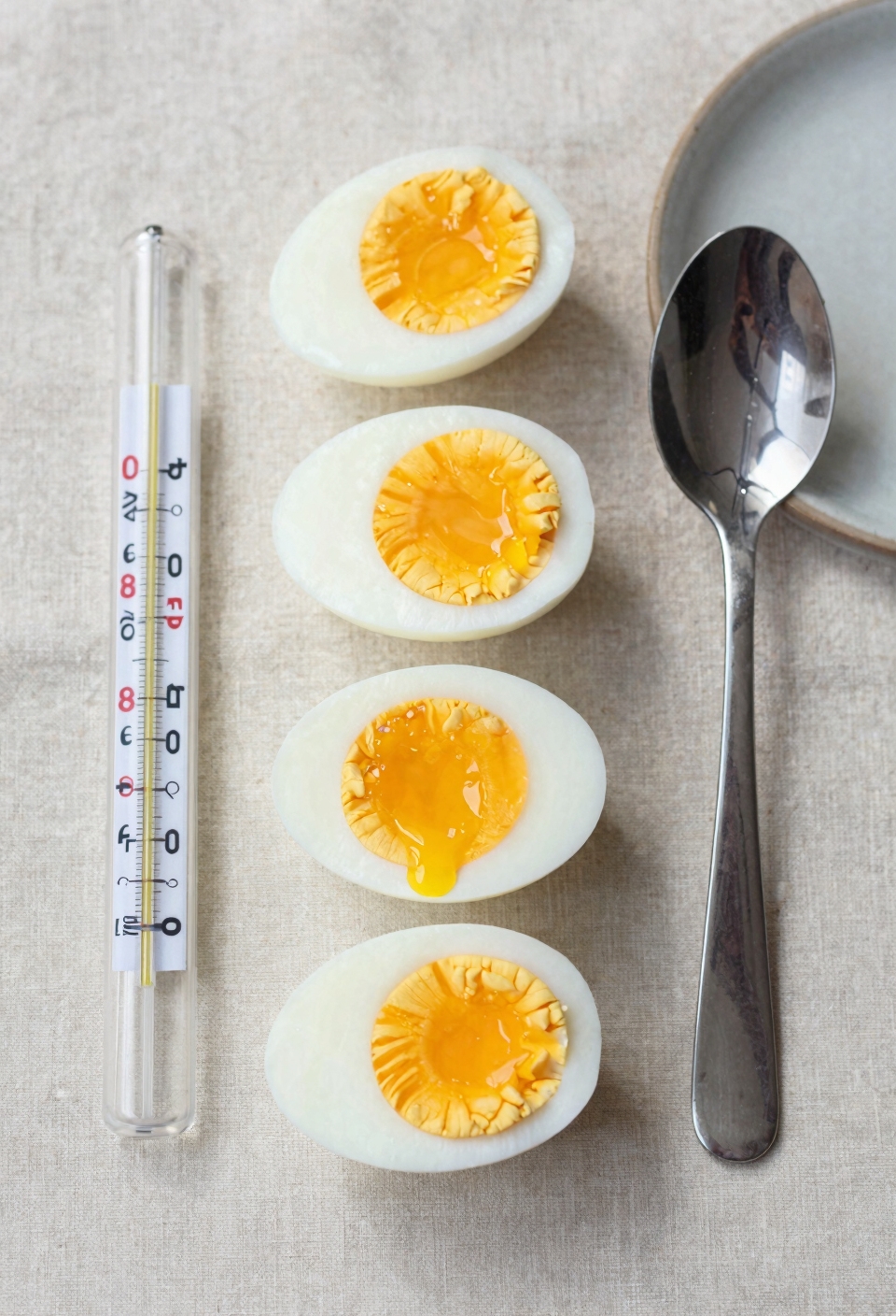 temperature controls yolk doneness