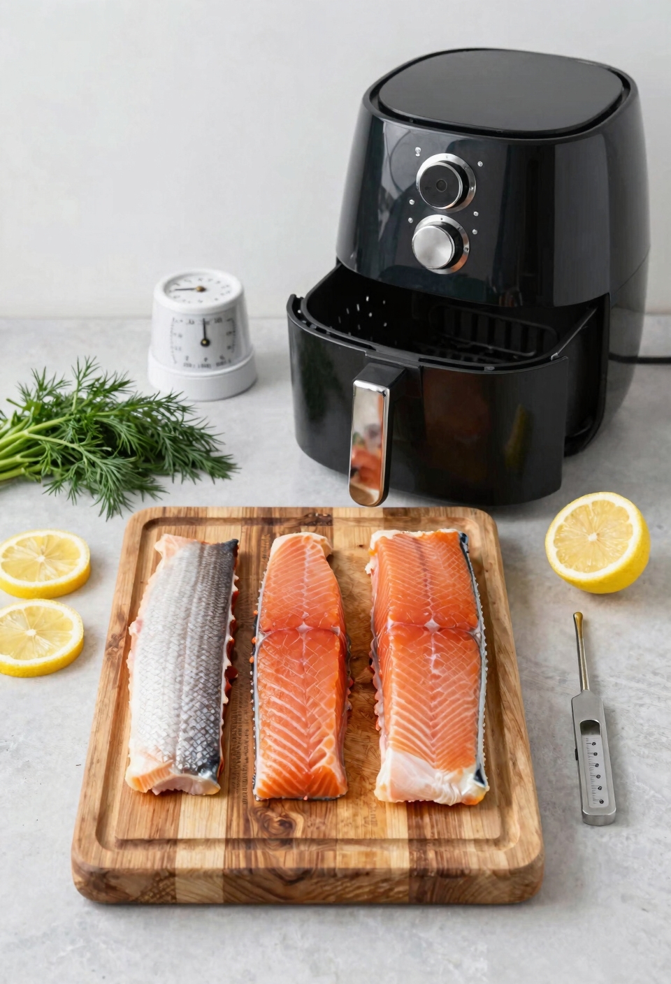 thickness driven precise salmon timing