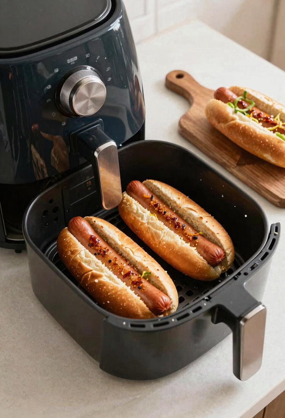 toast buns in airfryer