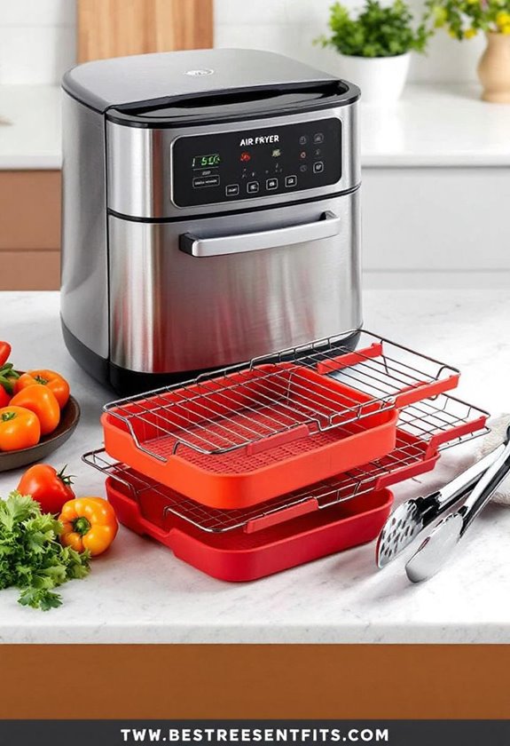 top air fryer multi rack inserts